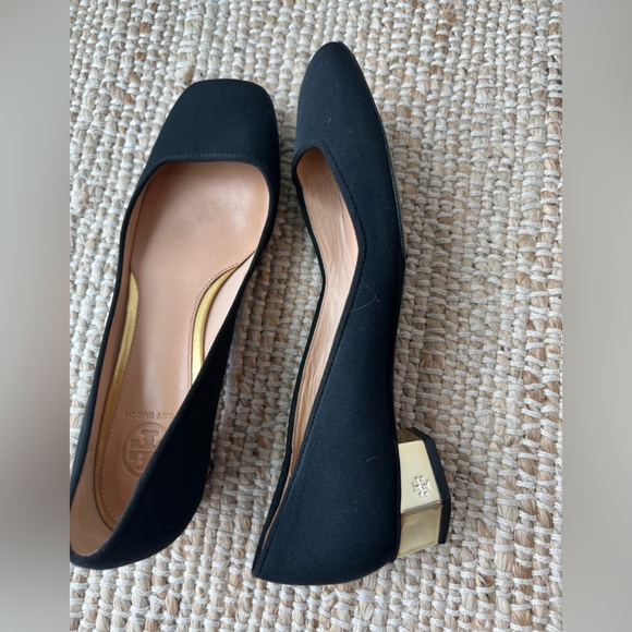 TORY BURCH | Square Toe Block Heels with Dust Bag | Size 7.5 - Picture 10 of 15